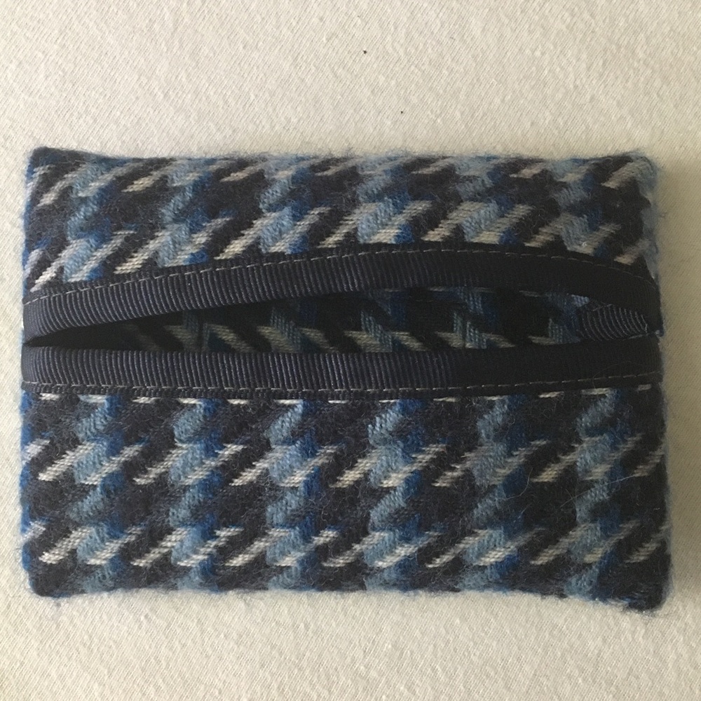 Pendleton Houndstooth Wool Travel-Pack Tissue Hol… - image 2